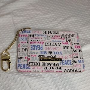 Betsey Johnson Multicolor Key & Card Holder